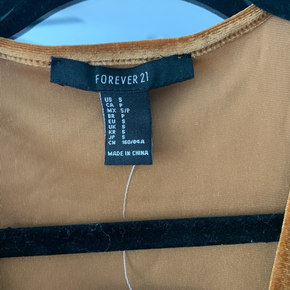 Mustard gold velvet wrap dress NWT